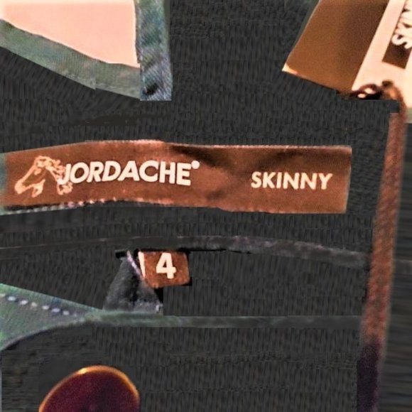 JORDACHE Bluish-Green SKINNY JEANS SIZE 4 NWT - Picture 4 of 6